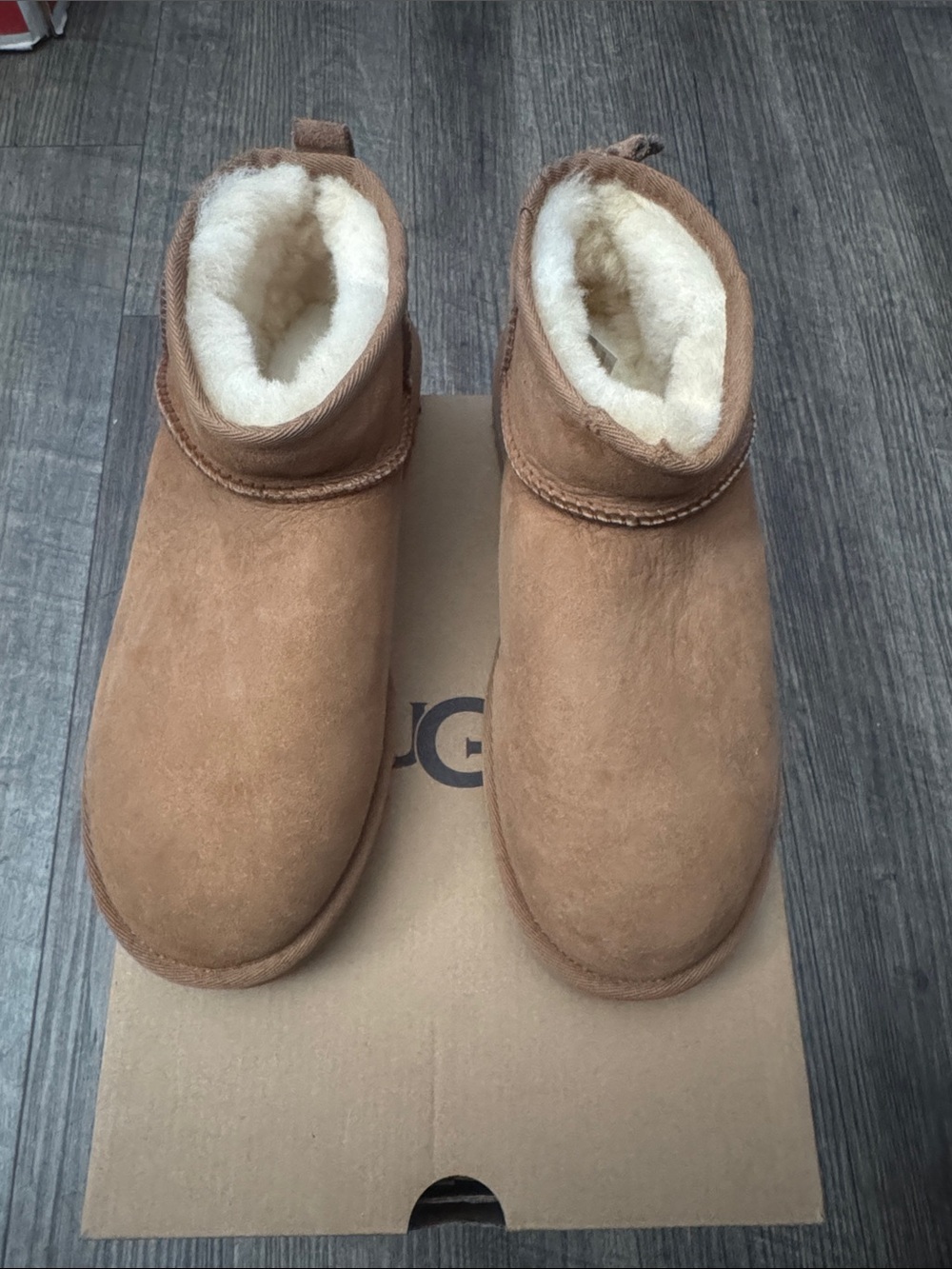 UGG Classic Ultra Mini Boots Chestnut – New With Box - Picture 6 of 10